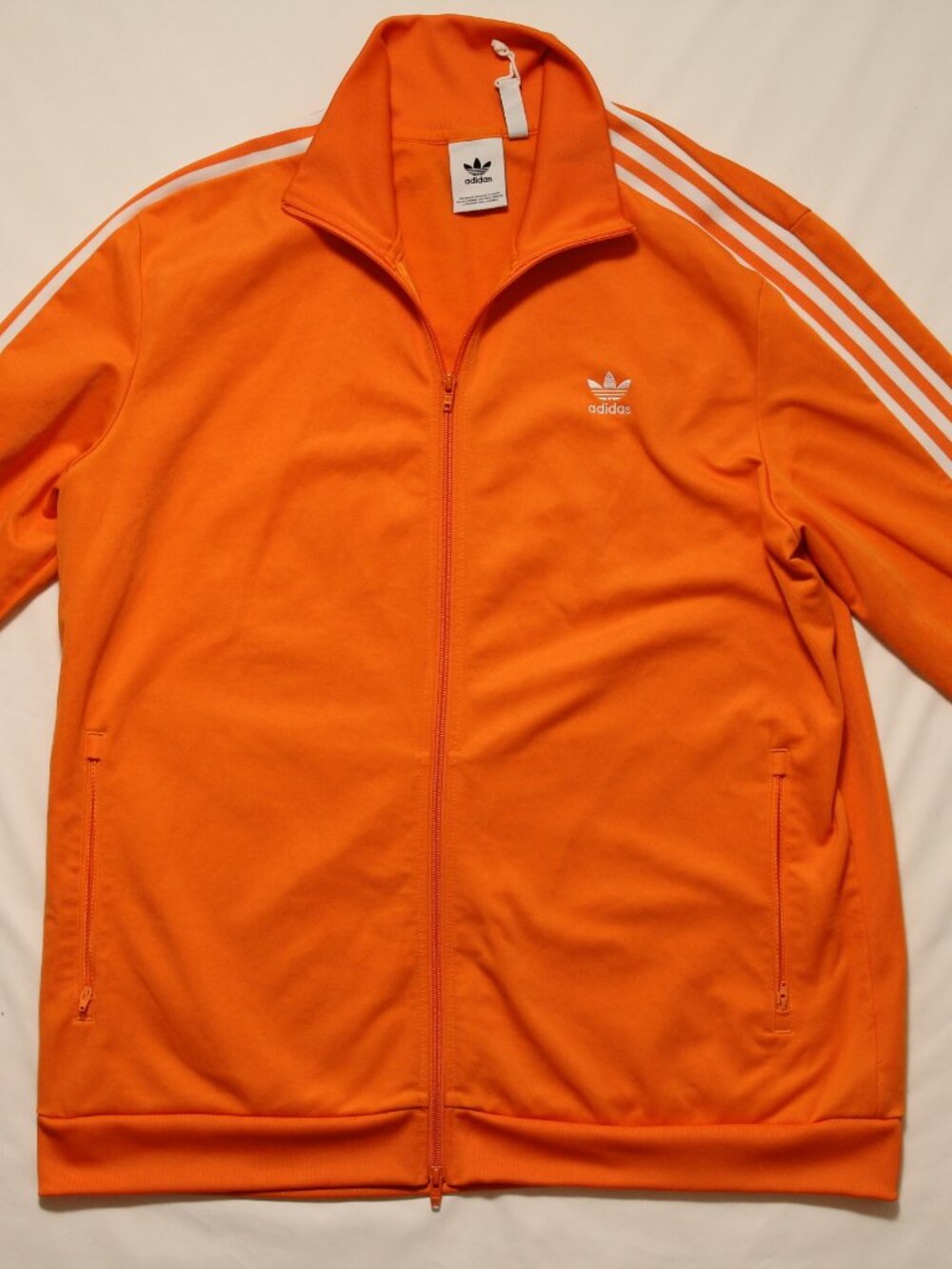 Adidas Originals Mens ADICOLOR FIREBIRD TRACKTOP JACKET IR9902 ORANGE ASIAN FIT